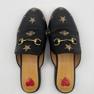 Gucci Princetown Bee Mules Slippers Size EU 36/ US 6 READ